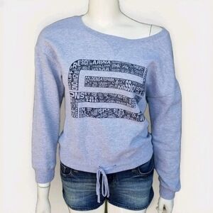 SFOG Sweater,XS,  Wide Neck, Bottom Drawstring, Stylish Off-the-Shoulder